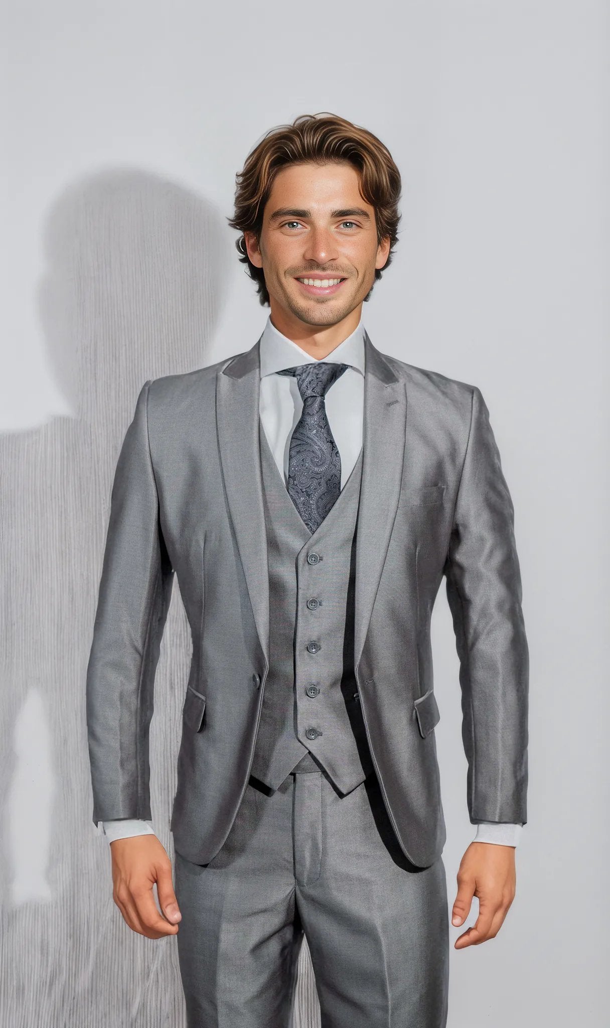 Shark Skin Silver Suit