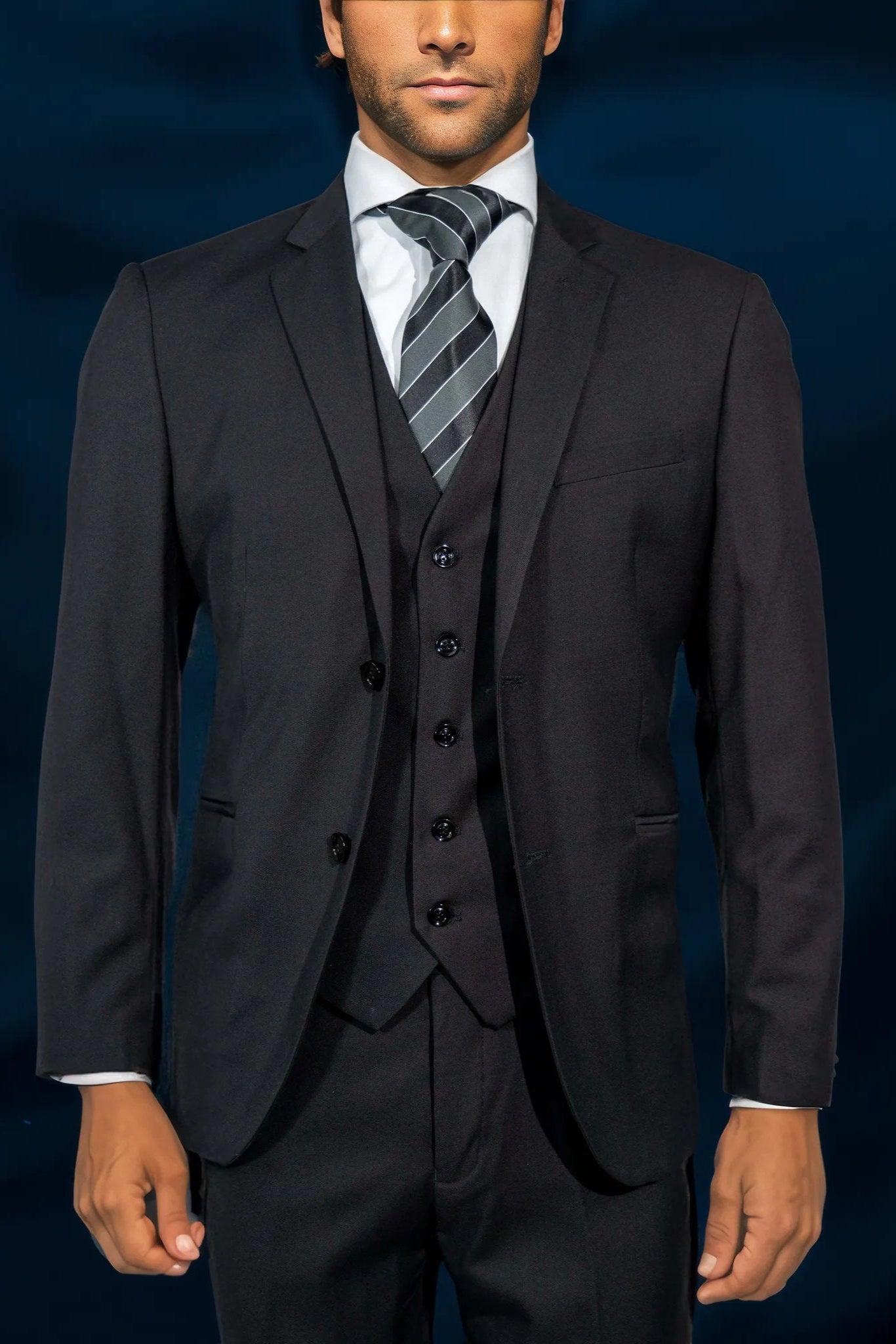 Black Solid Suit