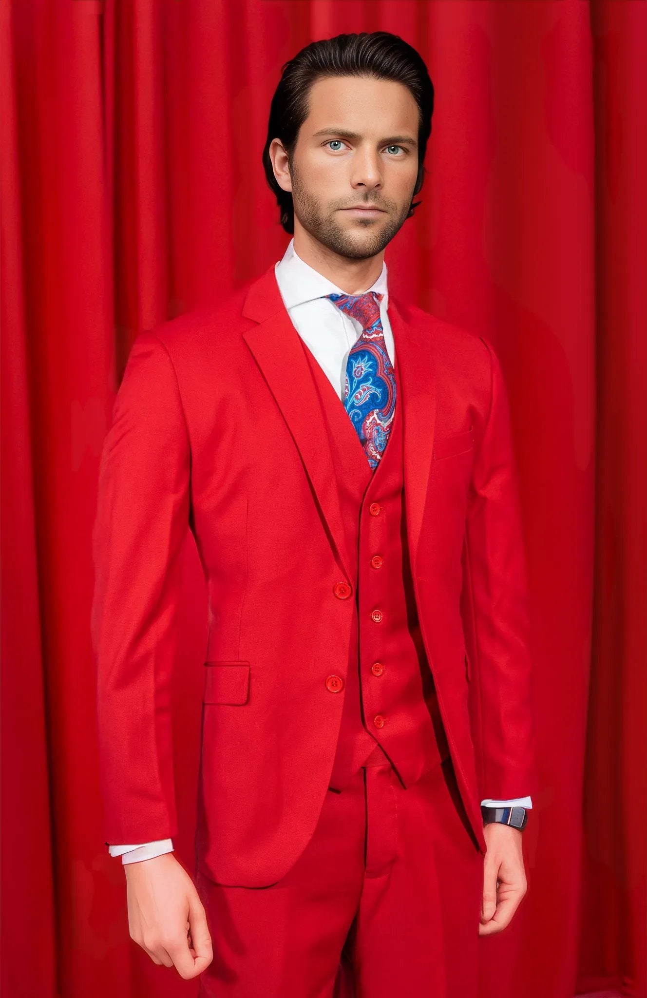Shark Skin Red Suit