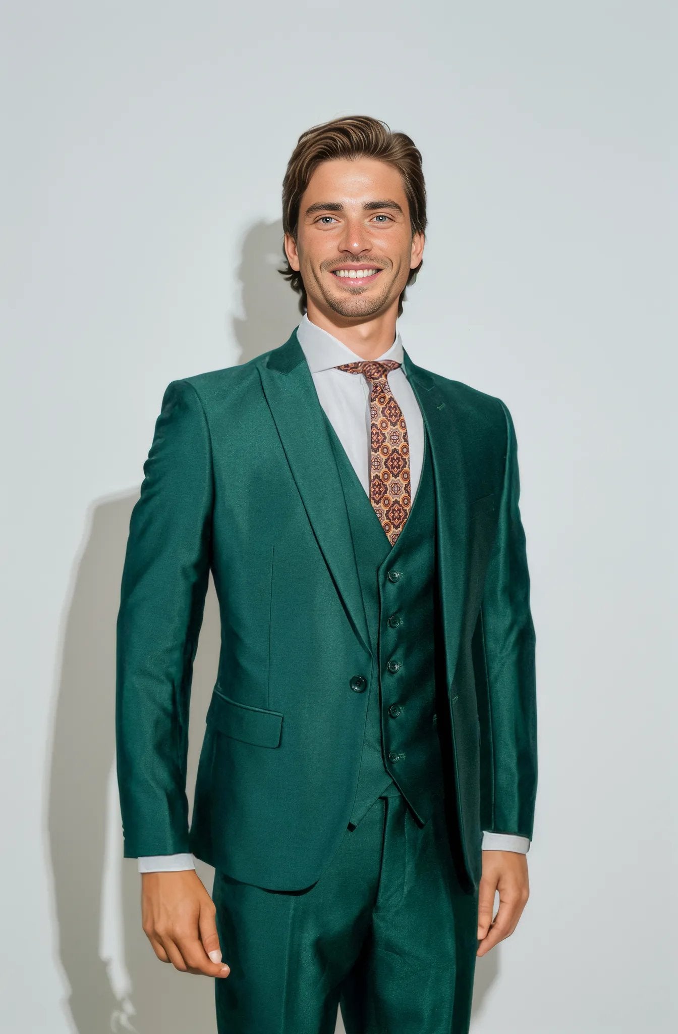 Shark Skin Green Suit