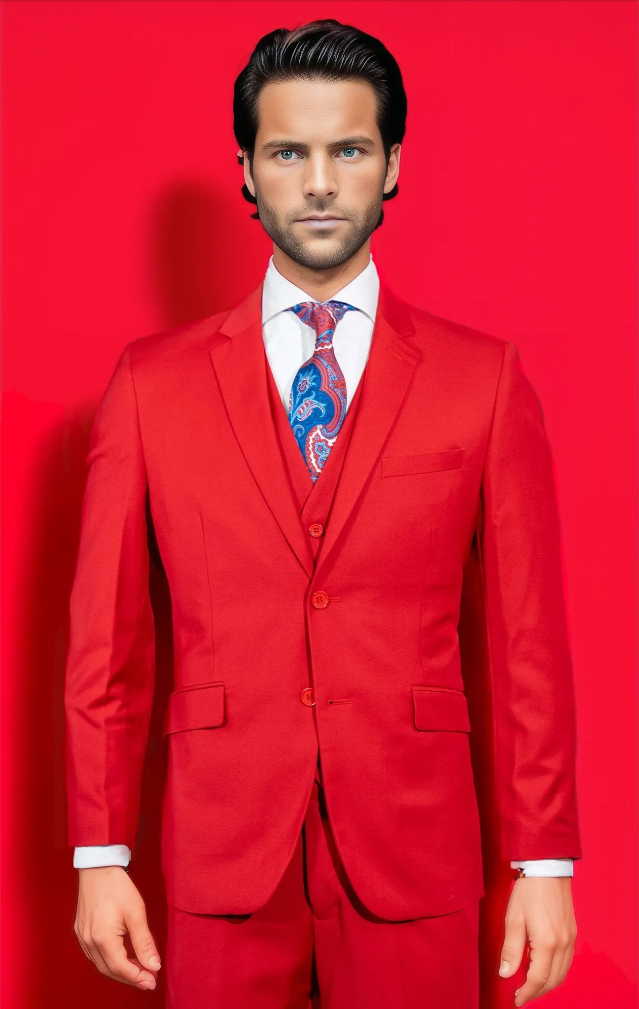 Shark Skin Red Suit