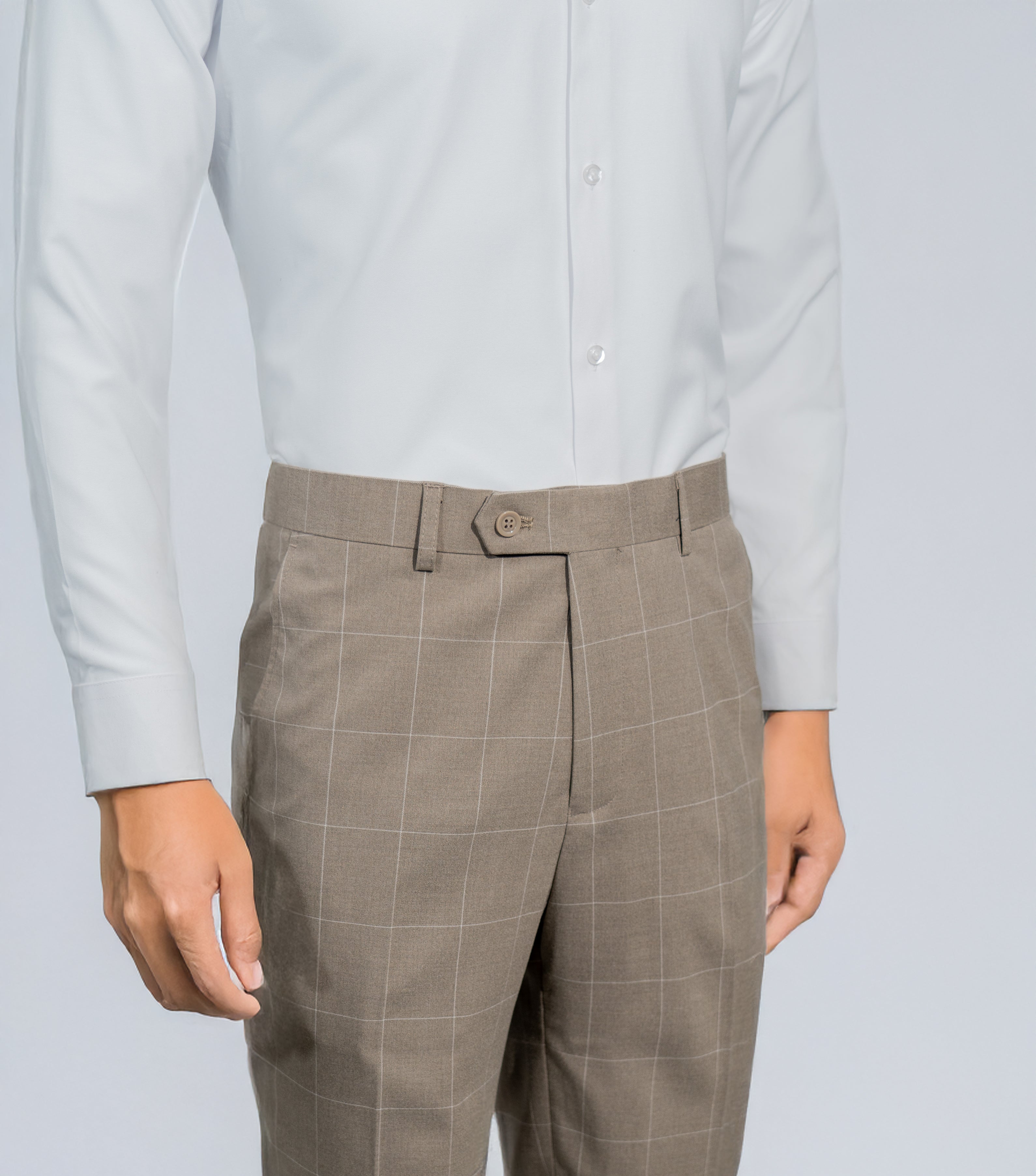 Plaid Beige Suit
