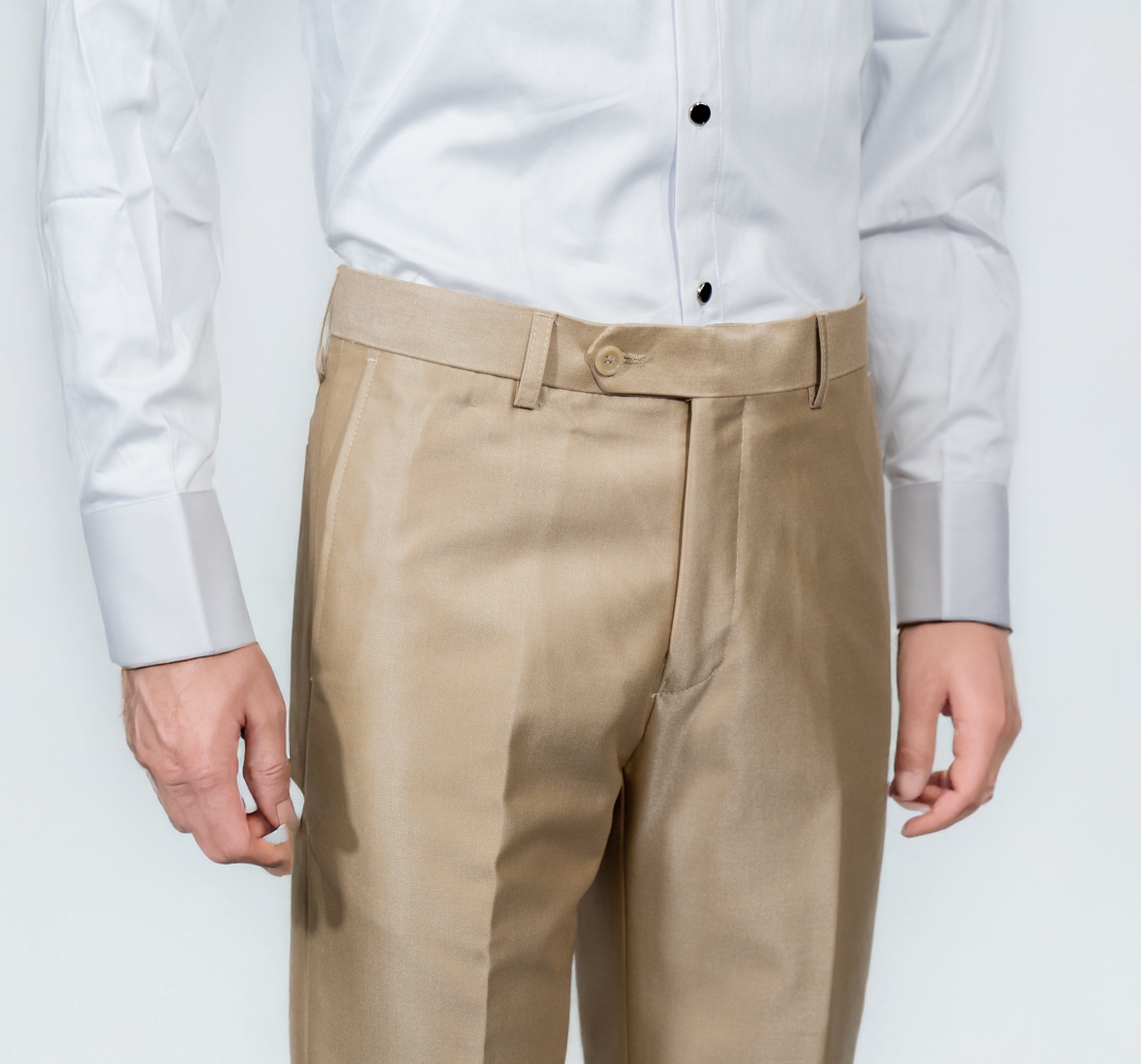 Shawl Lapel Champagne Solid Tuxedo