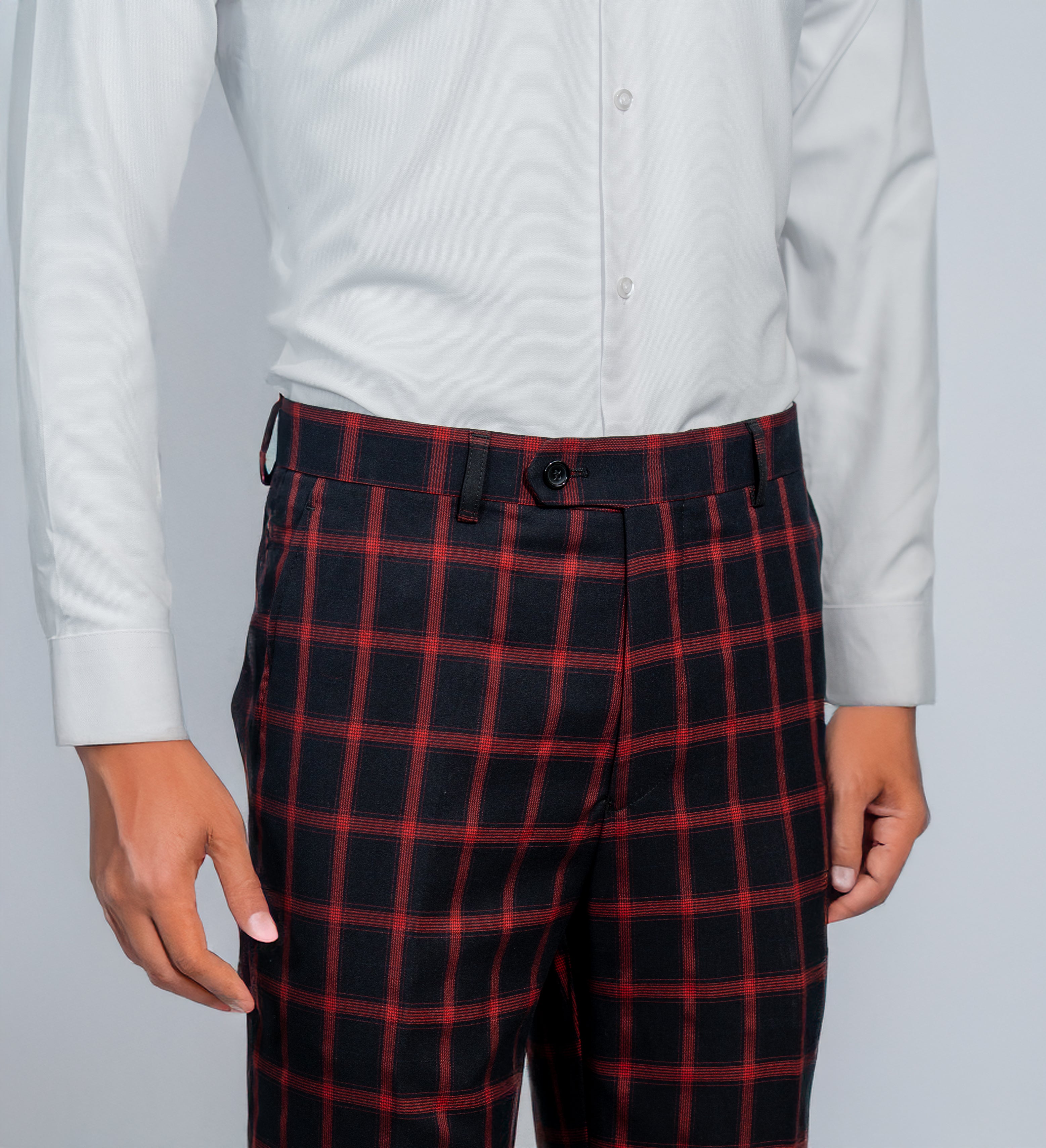 Plaid Black Suit