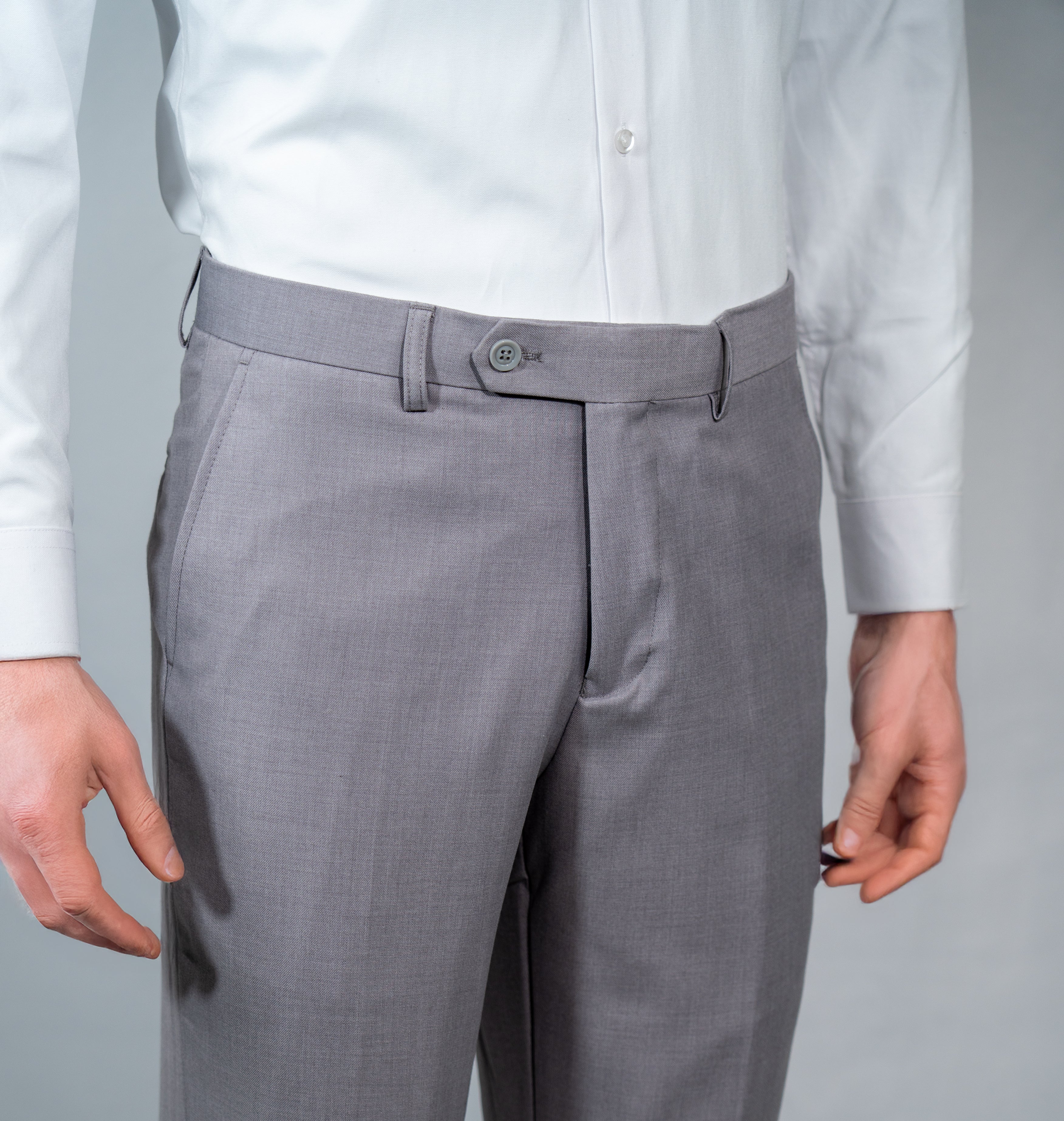 Gray Solid Suit