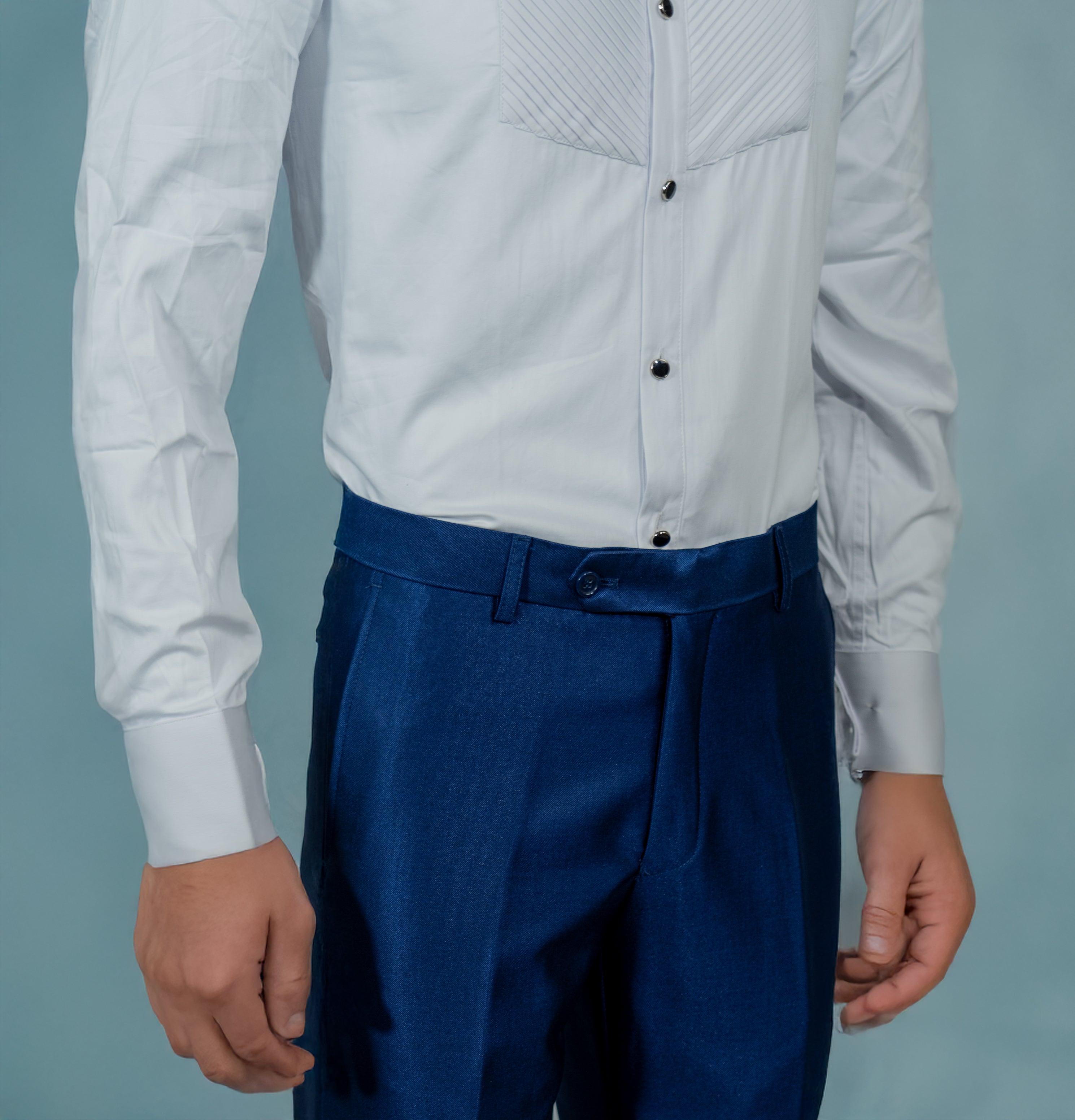 Shawl Lapel Navy Solid Tuxedo