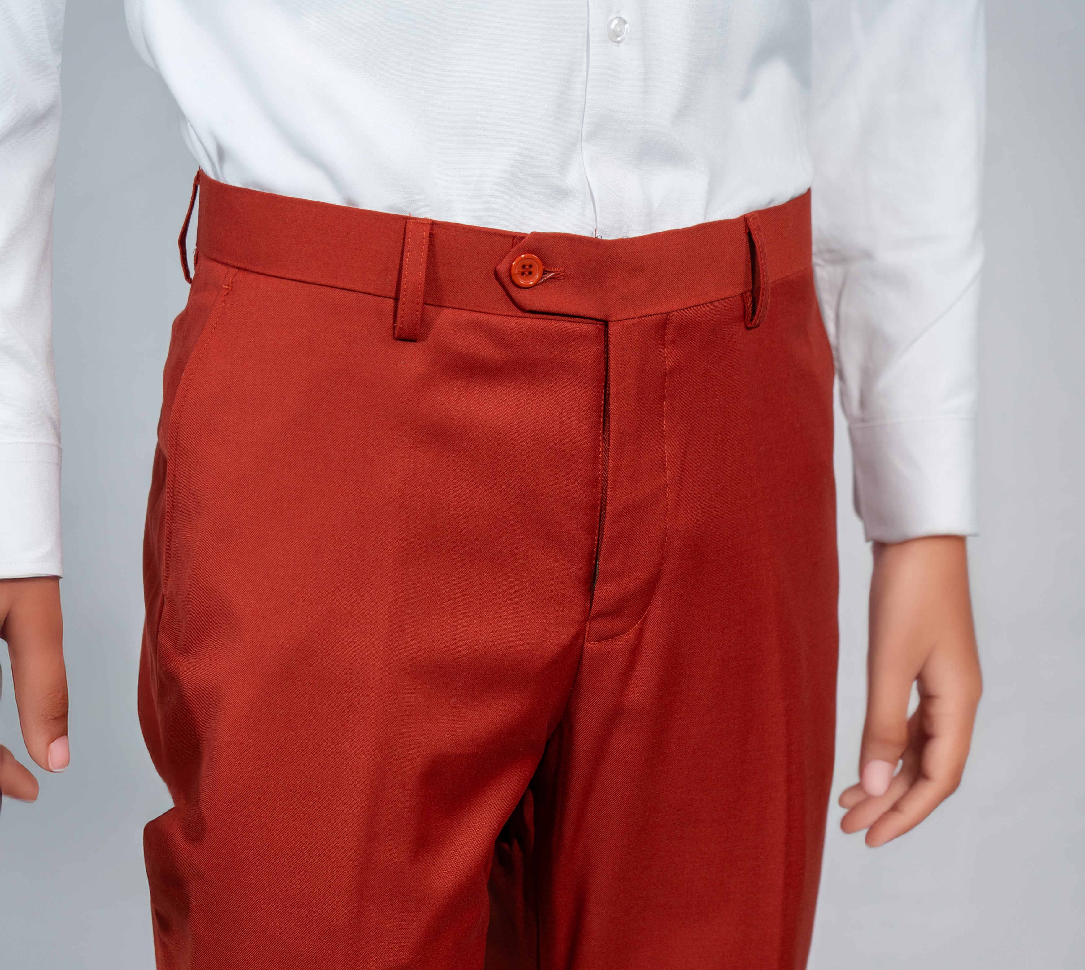 Light Burgundy Solid Suit