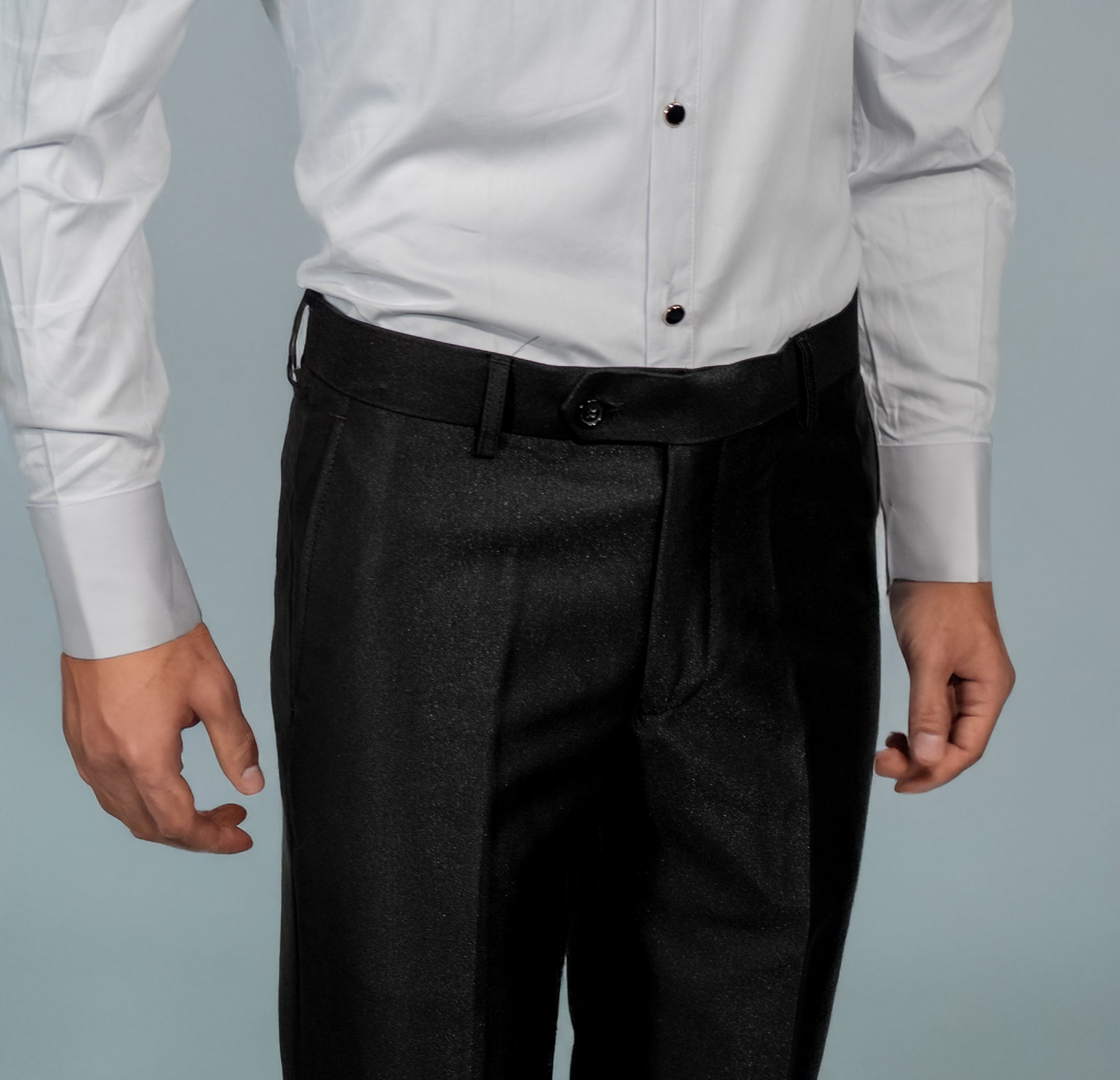 Shawl Lapel Black Solid Tuxedo