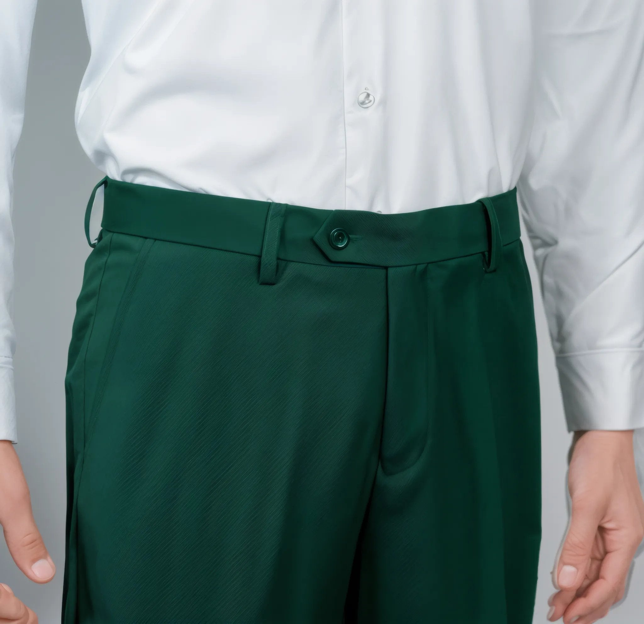 Dark Green Solid Suit