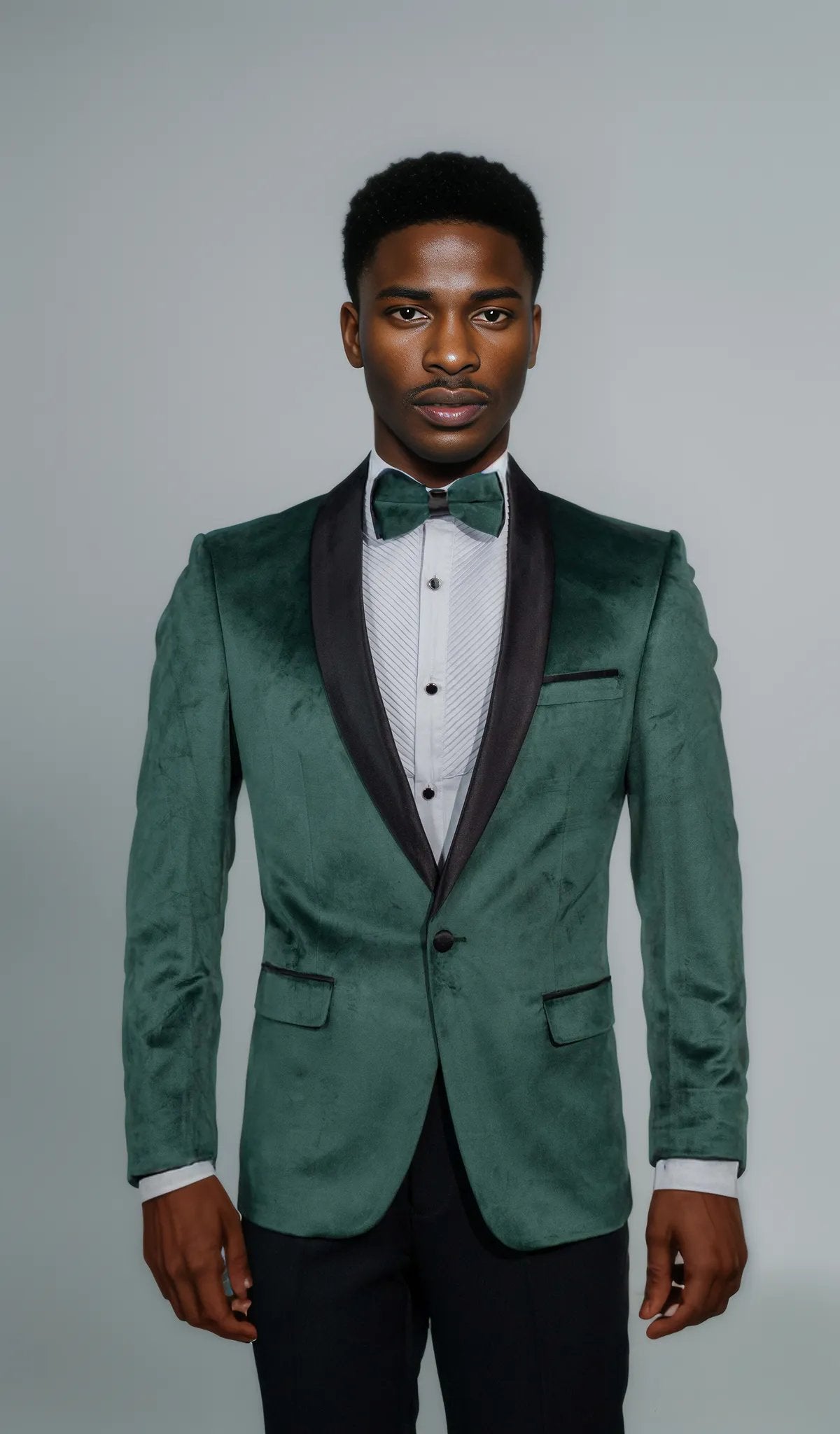 Shawl Lapel Green Velvet Tuxedo