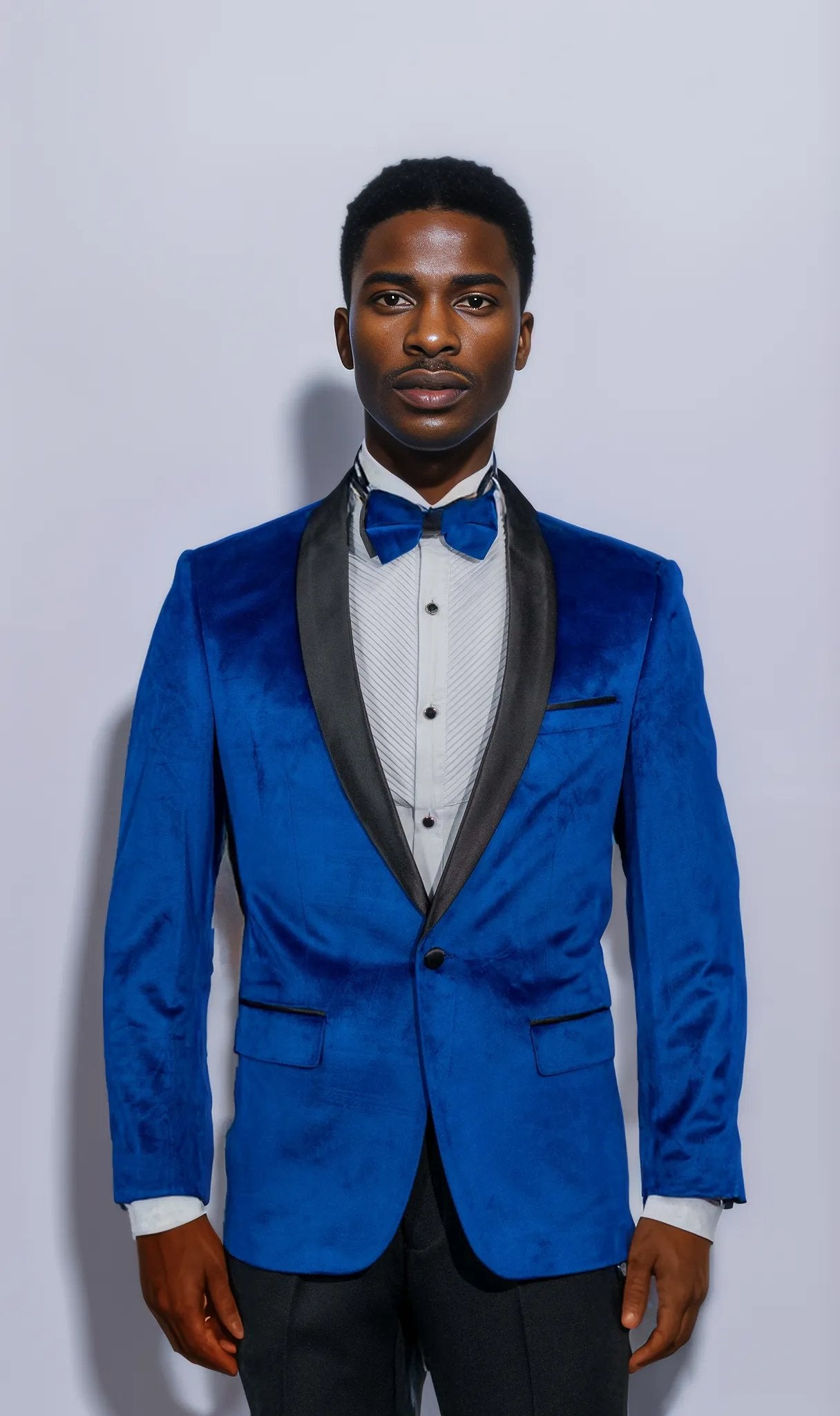 Shawl Lapel Royal Blue Velvet Tuxedo