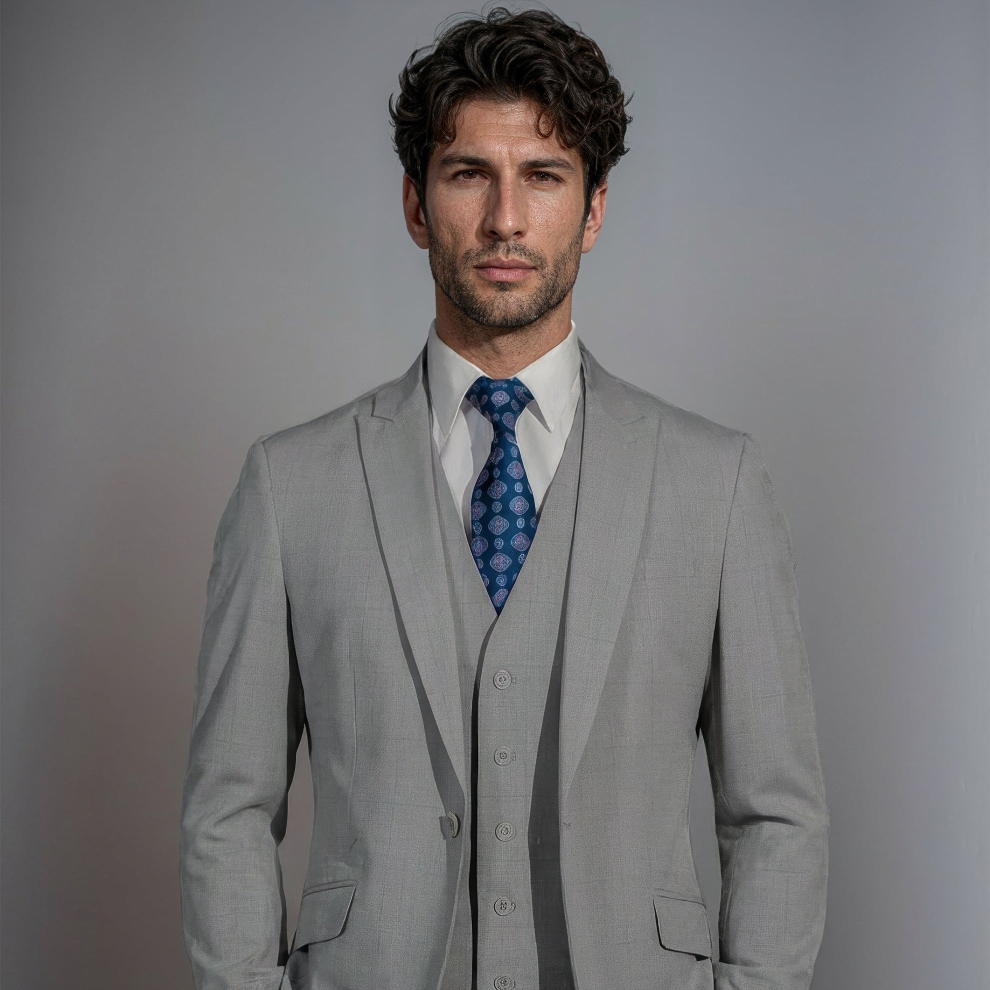 Gray Plaid Suit
