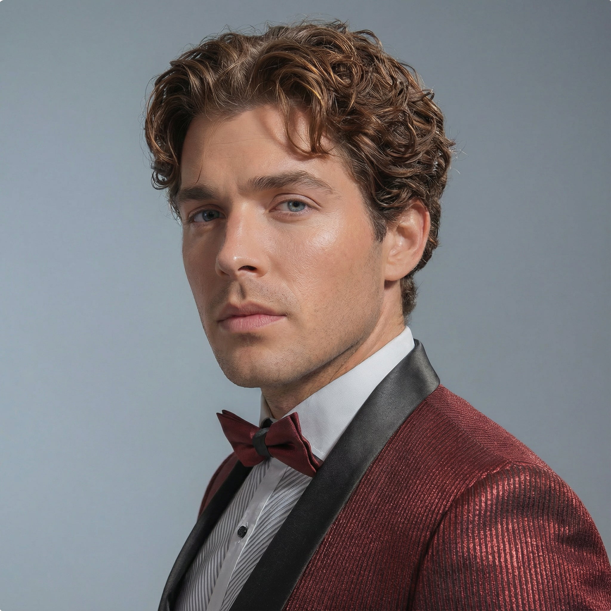 Shawl Lapel Red Shiny Tuxedo