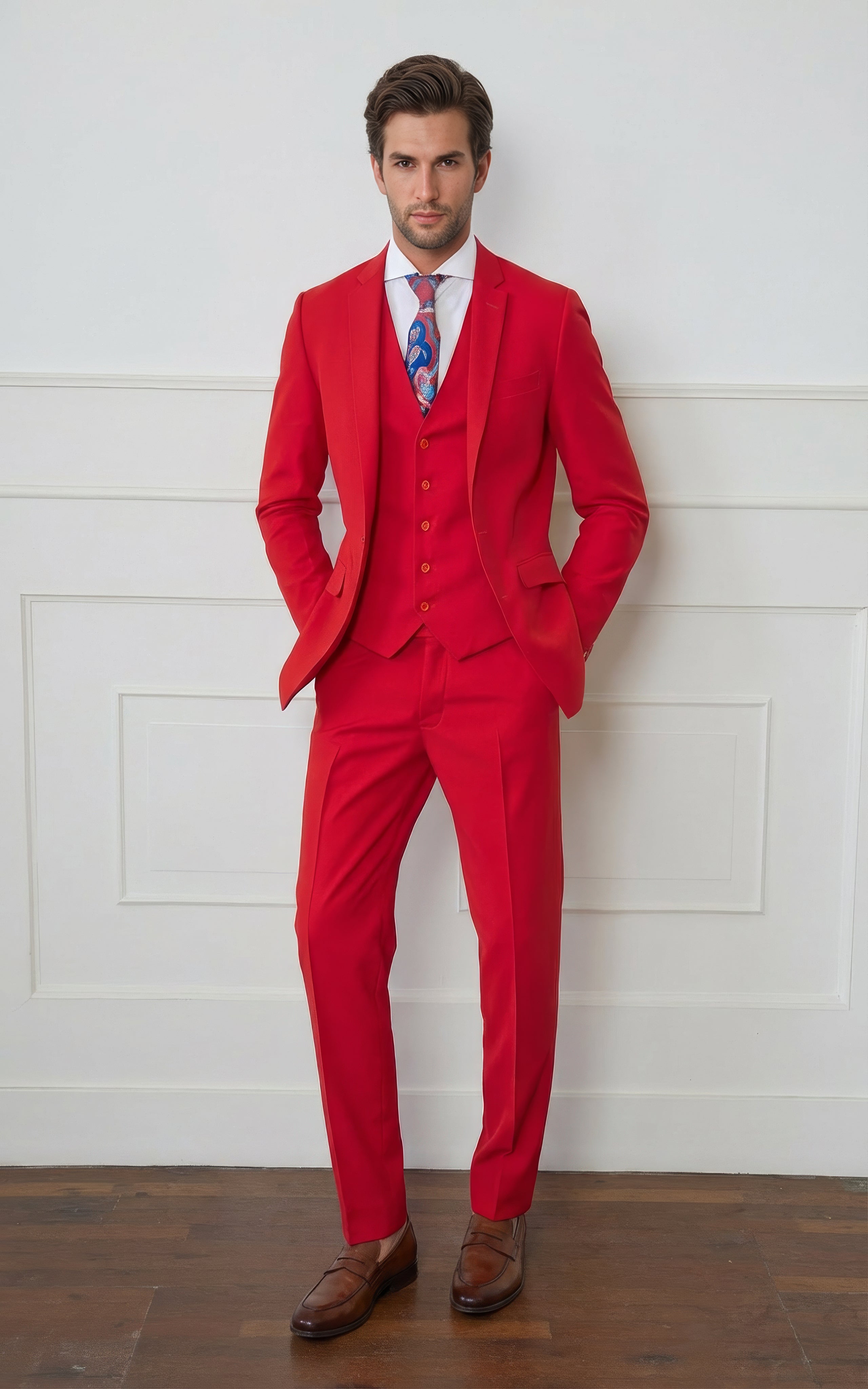 Shark Skin Red Suit